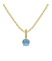 March Birthstone Silver Necklace SPE-5701